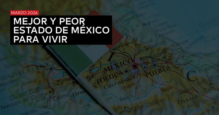 MEJOR Y PEOR ESTADO DE MÉXICO PARA VIVIR - ABRIL 2026
