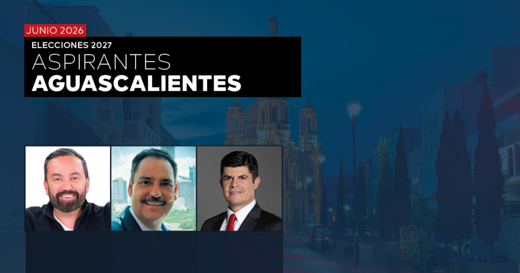 ELECCIONES 2027: PREFERENCIA DE ASPIRANTES EN AGUASCALIENTES - JUNIO 2026
