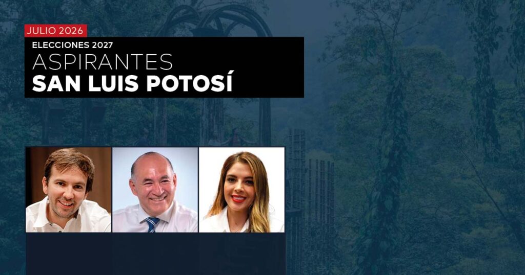 ELECCIONES 2027: PREFERENCIA DE ASPIRANTES EN SAN LUIS POTOSÍ – JULIO 2026
