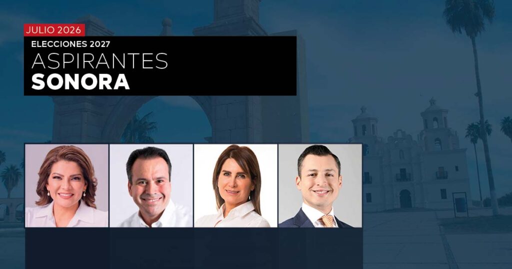 ELECCIONES 2027: PREFERENCIA DE ASPIRANTES EN SONORA – JULIO 2026