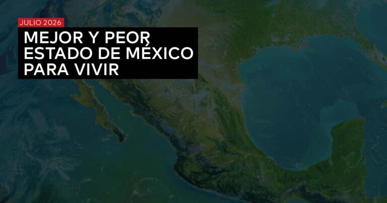 MEJOR Y PEOR ESTADO DE MÉXICO PARA VIVIR – JULIO 2026