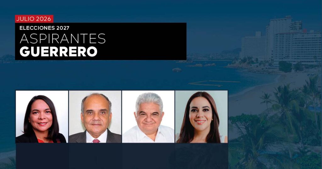 ELECCIONES 2027: PREFERENCIA DE ASPIRANTES EN GUERRERO – JULIO 2026