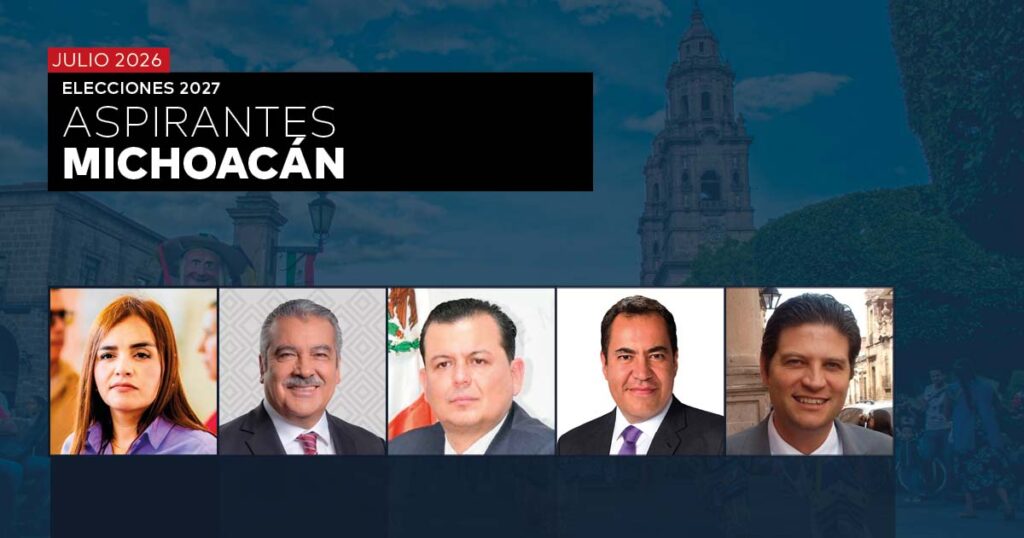 ELECCIONES 2027: PREFERENCIA DE ASPIRANTES EN MICHOACÁN – JULIO 2026