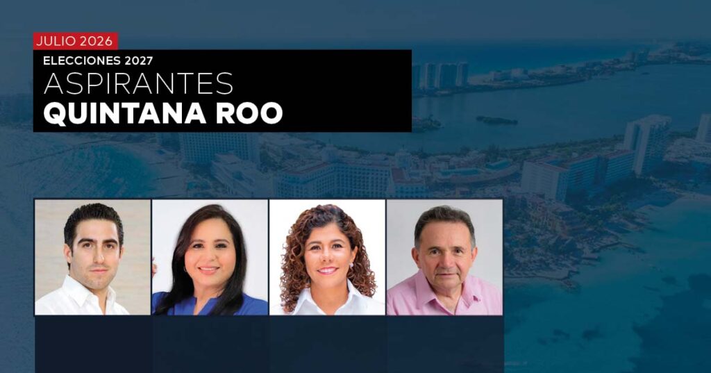 ELECCIONES 2027: PREFERENCIA DE ASPIRANTES EN QUINTANA ROO – JULIO 2026